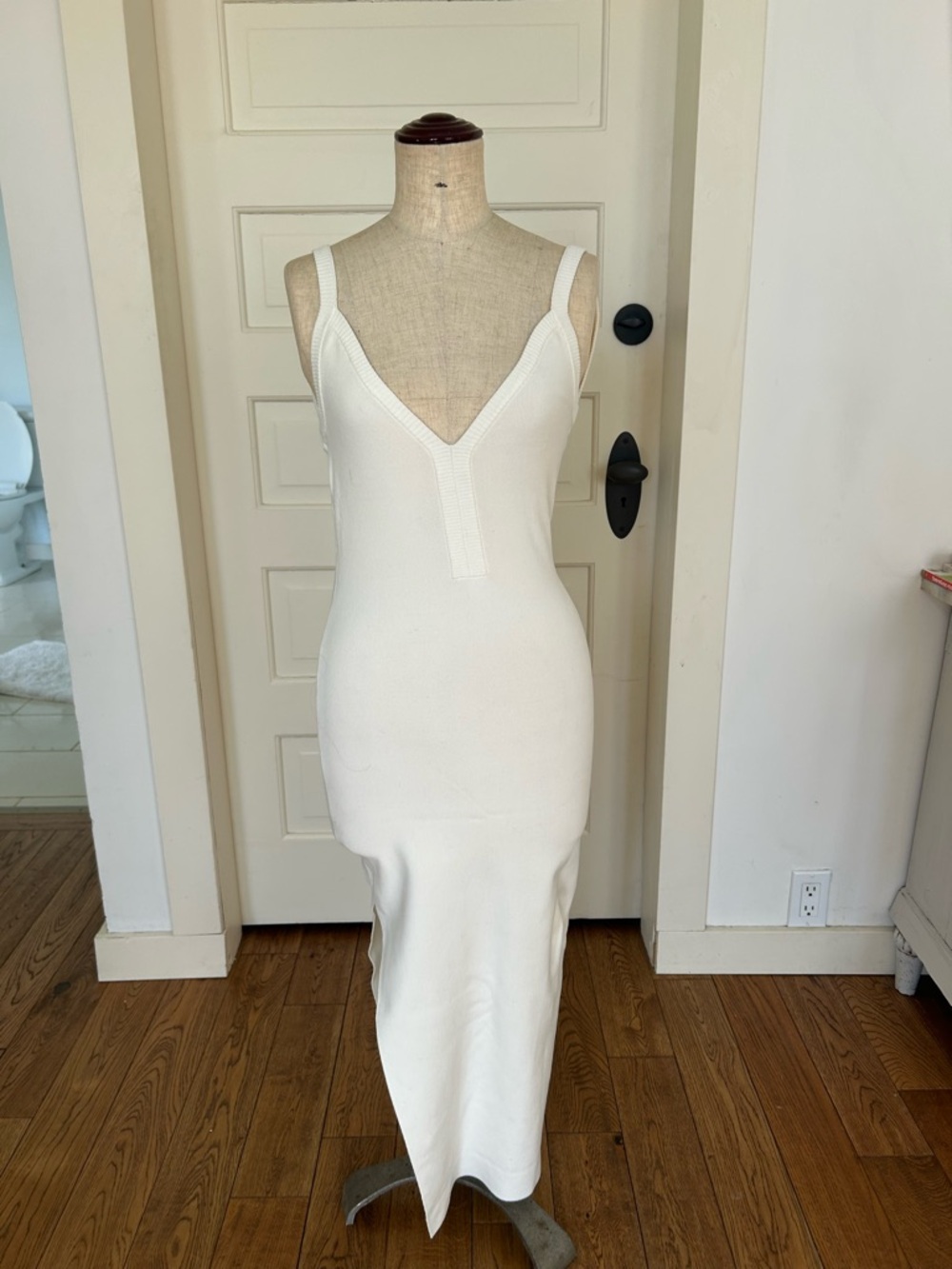 LPA Ribbed Knit Bodycon Midi Dress Small 4